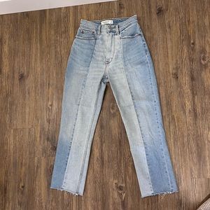 The Ankle Straight Ultra High Rise- Curve Love A&F jeans
